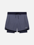 2 in 1 Utility Shorts - Stone